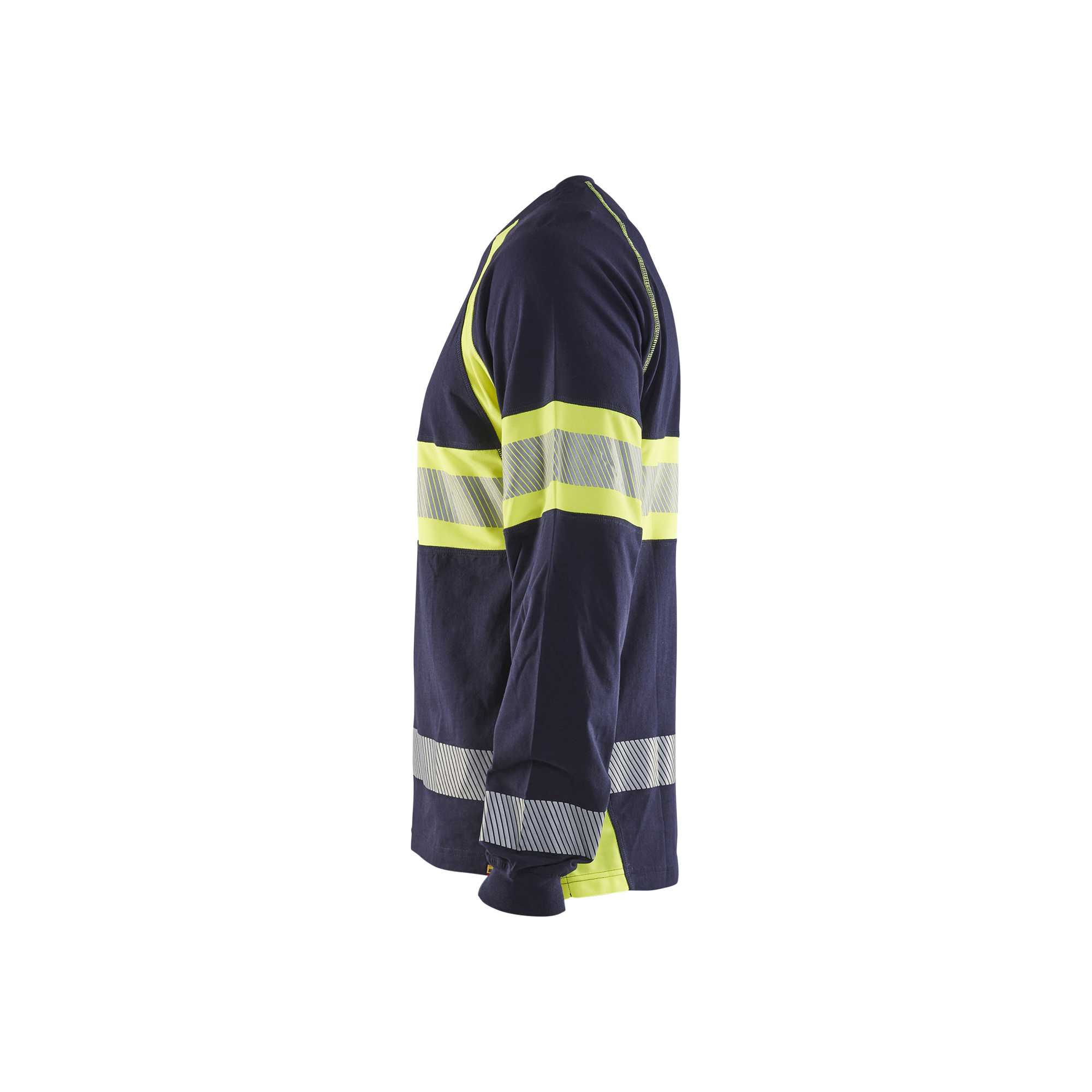 BLAKLADER 35101030 Hi Vis Long Sleeved T Shirt Hi Vis Reflective Long Sleeve Work T-Shirt MEN - 100% Cotton